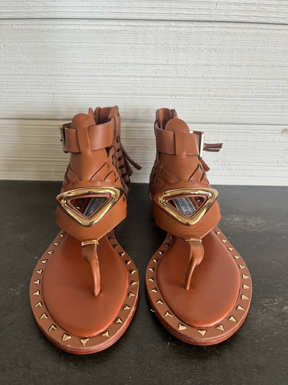 NEW Ivy Kirzhener Bella Trix Sandal size 6 women’s shoes brown gold - Picture 3 of 10